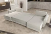 Ecksofa mit Schlaffunktion Rovigo U creme elegantes Ecksofa in skandinavischer Form mit garantiertem Komfort großes Bettzeugfach