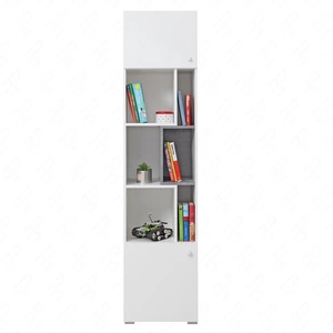 Bücherregal Epsilon 45 cm weiß / Beton ideal für Jugendzimmer stilvolle und funktionale Bücherregal