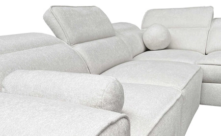 Ecksofa mit Schlaffunktion Viano III grau Esche links Ecksofa mit Bettkasten perfekt für moderne Interieurs