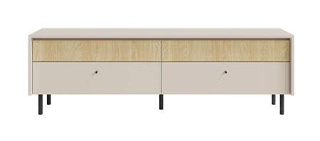 RTV-Schrank Cappo 164 cm sandbeige / Eiche geölt Stilvoller TV-Schrank mit trendigem Design und dezenten Farben