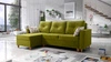 Ecksofa mit Schlaffunktion Topeka grün oliv links stilvolles und modernes Design, das sich in jede Einrichtung einfügt