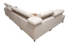 Ecksofa mit Schlaffunktion Bolmso XI graphit linke Seite stilvolles Design Ecksofa Bett mit Schublade und Bettzeug Container