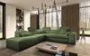 Ecksofa mit Schlaffunktion Viano IX grün links stilvolles Ecksofa mit Bettzeugcontainern ideales Möbelstück für ein großes Wohnzimmer