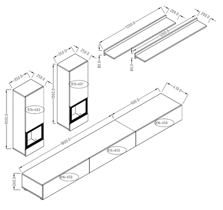 Der Hängeschrank Athen in schwarzem Glanz und modernem Design passt perfekt in jede Einrichtung