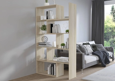 Hohes Bücherregal Carl sonoma Eiche hell das ideale Bücherregal für Büro, Arbeitszimmer oder Jugendzimmer mit der Möglichkeit der Erweiterung