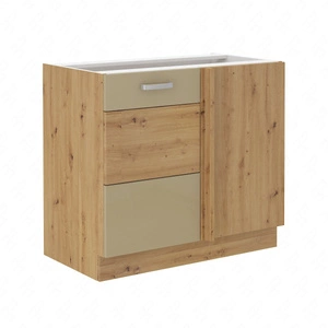 Küchenecke Arton 105 ND 1F BB rechts, dampf-, hitze- und spritzwassergeschützt