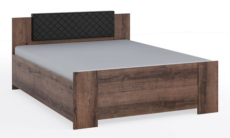 Gepolstertes Kopfteilauflage für Bett Rico schwarz funktionelle und komfortable Ergänzung zum Bett gestepptes Kopfteil