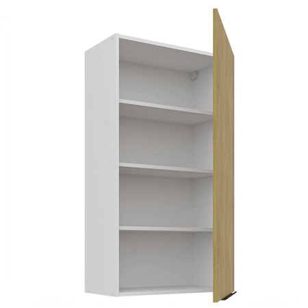 Küchenmöbel Set Cremona 300 cm elegante Küchenschränke mit Metallkantengriffen Schrank mit Ladekorb