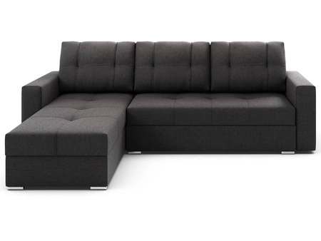 Das graue linke Ecksofa Aldo mit Schlaffunktion garantiert höchsten Komfort und Funktionalität