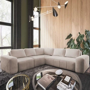 Ecksofa mit Schlaffunktion Bovec III beige links extrem stilvolles Schlafsofa perfekt für ein geräumiges Wohnzimmer