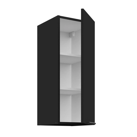 Küchenmöbel-Set Schwarzes 260 cm Metallkantengriffe Schränke sehen in modernen Interieurs toll aus