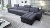 Ecksofa mit Schlaffunktion Luigi XII graphit rechte Seite stilvolle Ecksofa für das Wohnzimmer in einem minimalistischen und eleganten Finish