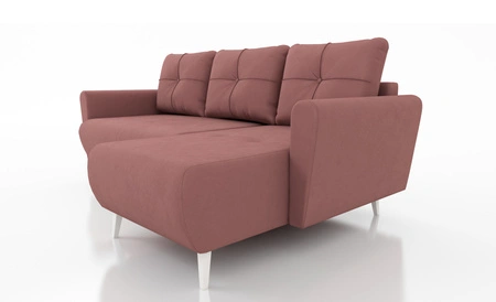 Ecksofa mit Schlaffunktion Felicie Lachsfarbe Universal Ecksofa stilvolles Design das in jede Einrichtung passt