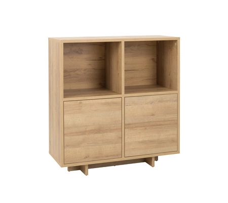 Schrank Noma 102 cm Eiche Riviera elegantes Design einfache Form von Möbeln, die in jedes Interieur passen Fronten von Kommoden mit Push-to-Open-System