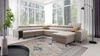 Ecksofa mit Schlaffunktion Bolmso VIII beige rechte Seite elegantes und bequemes Ecksofa mit Schublade ideal für geräumige Innenräume