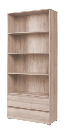 Breites Bücherregal mit Schubladen Simple Eiche sonoma Funktionsmöbel für das Jugendzimmer, Wohnzimmer oder Büro