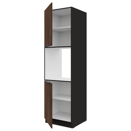 Brianza 60 DP-210 2F Küchenschrank Backofen Schrank Metall Griffe Feuchtigkeit und Schäden resistent Schrank