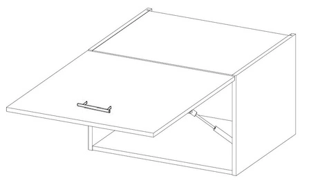 Nalo Eck-Küchenmöbel-Set 230x370 cm glänzende Fronten Schrank Stil wird das Innere jeder Küche passen
