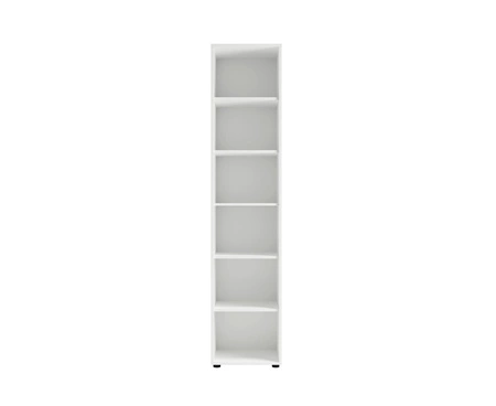 Bücherregal Maxione 45 cm weiß funktionelles Bücherregal ideal für Jugendzimmer oder Büro einfaches und universelles Design