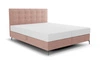 Boxspringbett Irvine 160x200 rosa stilvolles Bett mit Bettzeugablage komfortables Kopfteil besticht durch sein elegantes Design