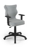 Schreibtischstuhl Duo grau Esche passend für Körpergröße 159-188 cm ergonomischer Drehstuhl mit verstellbaren Armlehnen