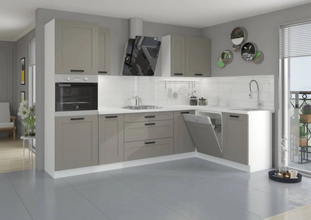 Eck-Küchenmöbel-Set Ponza 285x170 cm ideal für klassische und moderne Innenräume