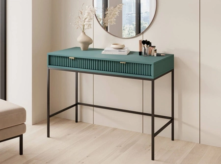 Konsolentisch Lovro pastellgrün mit Schubladen ein stilvolles und funktionelles Möbelstück für den Flur, Wohnzimmer oder Büro