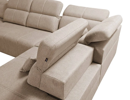 Ecksofa mit Schlaffunktion Tesalia VI braun links modernes und bequemes Ecksofa mit Schiebefunktion der Rückenlehne