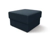 Fogu blauer Pouffe stilvoller Design-Pouffe ideal zur Ergänzung Ihres Dekors weicher Kordstoff mit markanten Streifen