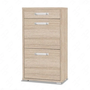 Schuhschrank Maximus 55 cm Eiche Sonoma hell modernes Design Schrank mit Schublade auf Rollenführungen Kanten des Schranks mit spezieller ABS-Folie veredelt