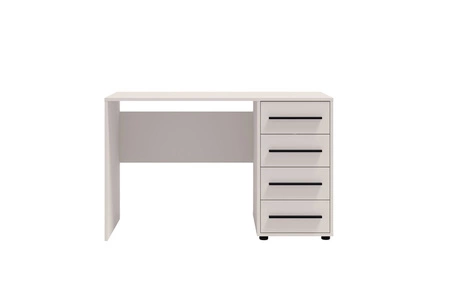 Schreibtisch Maxione 120 cm beige moderner Schreibtisch mit Schubladen universelles Design ideal für ein Jugendzimmer oder Büro