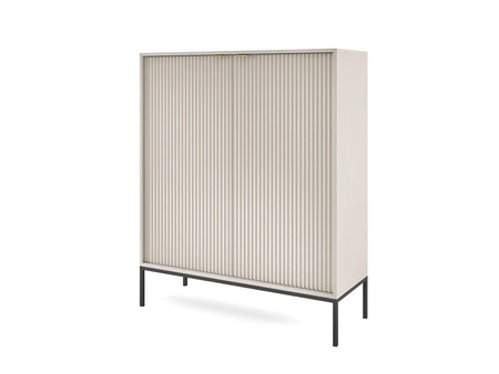 Kommode Lovro 104 cm beige modernes Design wird die Liebhaber von markanten Interieurs begeistern