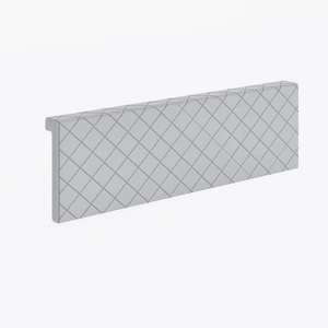 Gepolstertes Kopfteil Abdeckung für Bett Rico weiß funktionale und komfortable Ergänzung zu Bett gesteppt Kopfteil