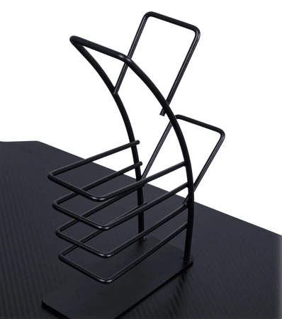 Y-Striker schwarz modernen Gaming-Schreibtisch mit LED-Beleuchtung bereichert kohlenstoffbeschichtete Platte