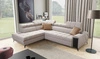 Ecksofa mit Schlaffunktion Bolmso VII beige links äußerst elegantes Ecksofa für das Wohnzimmer mit einer Schublade und einem Behälter für Bettzeug