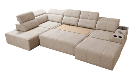 Ecksofa mit Schlaffunktion Tesalia VI blau rechts modernes und bequemes Ecksofa mit Schiebefunktion der Rückenlehne