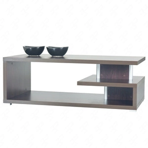 Couchtisch Ödipus 68 cm Kastanie Wenge modernes Möbeldesign Die Kanten des Couchtisches sind mit einem speziellen Furnier versehen