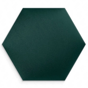 Polsterpaneel Hexagon 40x35 cm türkis stilvolles Wandpaneel Veloursstoff modische Dekoration jedes Interieurs