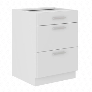 Küchenschrank mit Schubladen EkoWhite 60 D 3S BB dampf- hitze- und auslaufsicherer Schrank