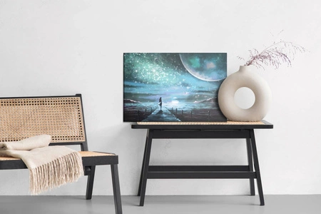 Bild auf Leinwand Meer im Fantasy-Stil 100x70 cm zeitlose Dekoration jedes Interieurs ausdrucksstarke Farben hohe Qualität der Verarbeitung