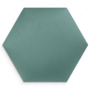 Gepolstertes Paneel Hexagon 40x35 cm Marine stilvolle Wand Panel Velours Stoff modische Dekoration jedes Interieur