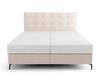 Boxspringbett Irvine 140x200 beige Stilvolles Bett mit Bettzeugablage und hohem Kopfteil besticht durch sein elegantes Design