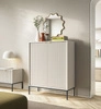 Kommode Lovro 104 cm beige modernes Design wird die Liebhaber von markanten Interieurs begeistern