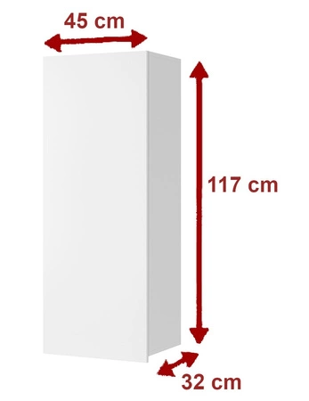 Möbel Apulia XXXVI weiß glänzend / goldene Eiche ein außergewöhnlich stilvolles Wandelement einfache Elemente, die in jedes Interieur passen