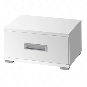 Nachttisch mit Schublade Penelopa weiß funktionelles Möbelstück für ein Schlafzimmer oder ein Jugendzimmer