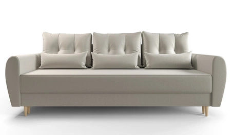 Sofa mit Schlaffunktion Rovigo kem leichte Form mit elegantem Charakter perfekte Ergänzung zu jedem Interieur weicher Stoff