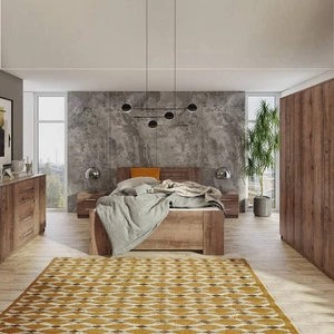 Rico Schlafzimmermöbel-Set Eiche Kloster zeitloses Design Schlafzimmermöbel-Set aus hochwertiger Schichtstoffplatte