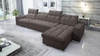 Ecksofa mit Schlaffunktion Luigi XII braun rechte Seite stilvolles Ecksofa für das Wohnzimmer in einer minimalistischen und eleganten Ausführung