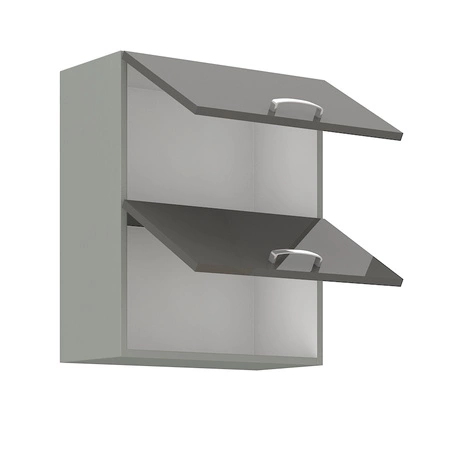 Grau Küchenmöbel-Set 180 cm glänzende Fronten einzigartigen Stil der Schränke wird das Innere jeder Küche passen