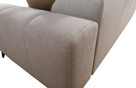 Ecksofa mit Schlaffunktion Bolmso XI grün linke Seite stilvolles Design Ecksofa Bett mit Schublade und Bettzeug Container